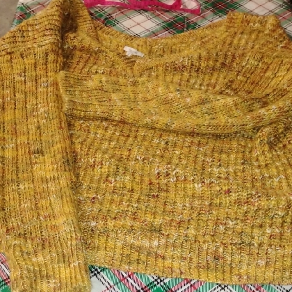 Maurices Cozy Mustard Yellow Women's  Sweater